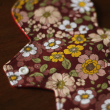 Load image into Gallery viewer, &#39;Maroon Floral&#39; Cloth Menstrual Pad
