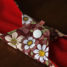 Load image into Gallery viewer, &#39;Maroon Floral&#39; Cloth Menstrual Pad
