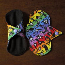 Load image into Gallery viewer, &#39;Rainbow Monsters&#39; Cloth Panty Liner
